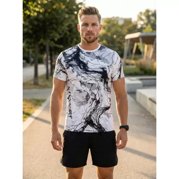  Prémiové pánske funkčné tričko ALTISPORT VOJ/ALM071TR01 ČIERNOBIELY 