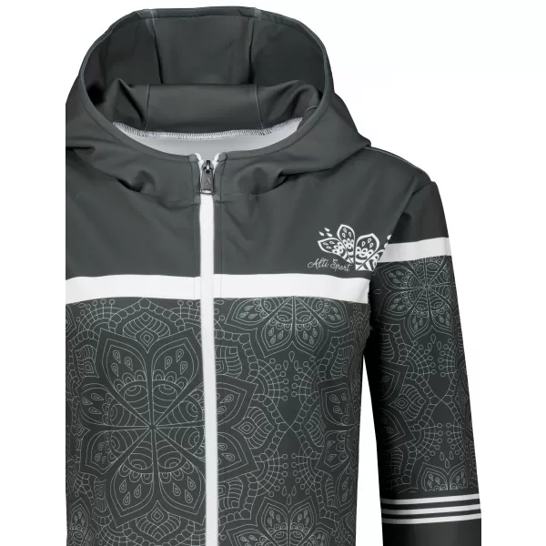  Dámska prémiová mikina na zips ALTISPORT VOJ/ALW023MI02 SIVÁ 