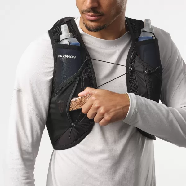  Pánsky ruksak SALOMON ACTIVE SKIN 12 SET LC2177400 ČIERNA/KOVOVÁ 