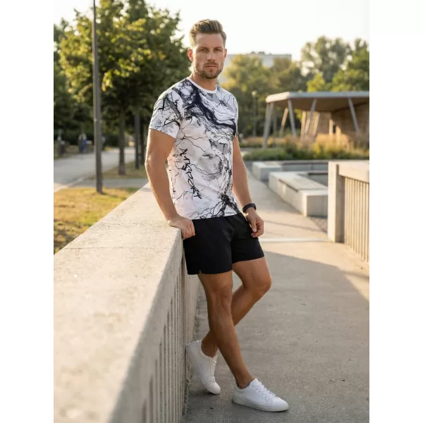  Prémiové pánske funkčné tričko ALTISPORT VOJ/ALM071TR01 ČIERNOBIELY 