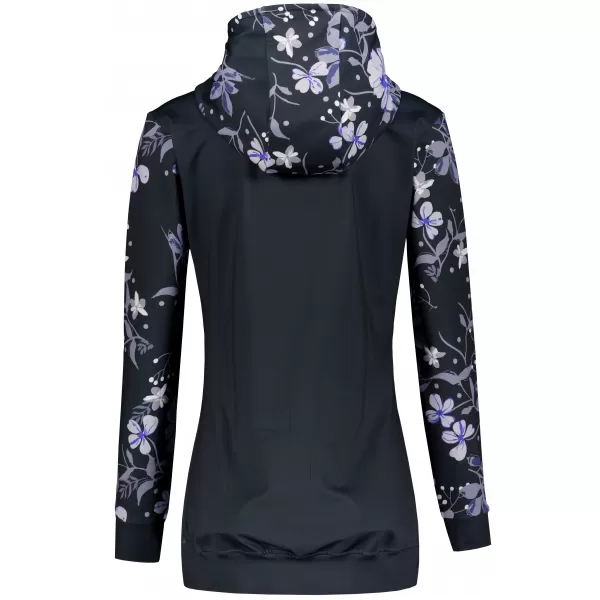  Dámska prémiová mikina na zips ALTISPORT VOJ/ALW063MI02 ČIERNA 