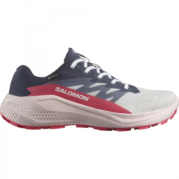  Dámske topánky SALOMON ALPHAGLIDE GTX W L47802300 MESAČNÁ SKALA/MODRÉ NOCI/ČERVENÁ ČERVENÁ 