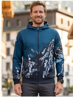 Pánska prémiová mikina na zips ALTISPORT VOJ/ALM059MI02 NÁVYKY