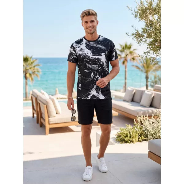  Prémiové pánske funkčné tričko ALTISPORT VOJ/ALM071TR01 ČIERNOBIELY 