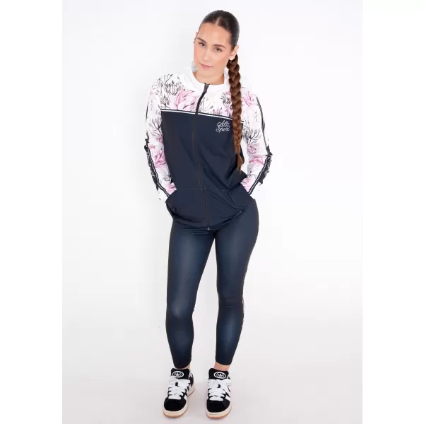  Dámska prémiová mikina na zips ALTISPORT VOJ/ALW008MI02 ČIERNA 