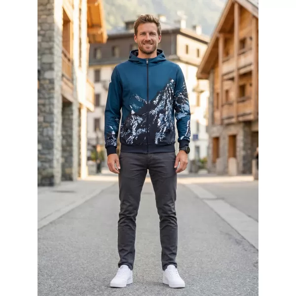  Pánska prémiová mikina na zips ALTISPORT VOJ/ALM059MI02 NÁVYKY 