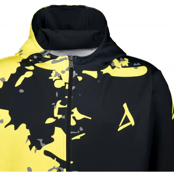  Pánska prémiová mikina na zips ALTISPORT VOJ/ALM057MI02 FLUO ŽLTÁ 
