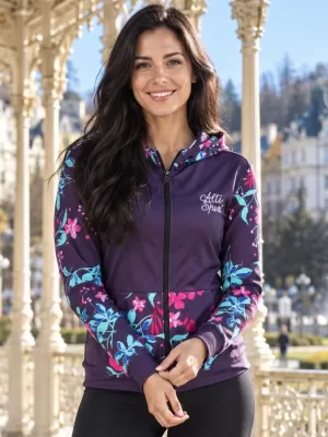 Dámska prémiová mikina na zips ALTISPORT VOJ/ALW063MI02 FUCHSIOVÁ