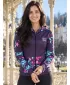 Dámska prémiová mikina na zips ALTISPORT VOJ/ALW063MI02 FUCHSIOVÁ