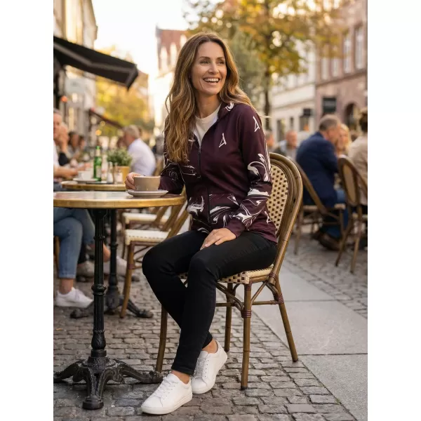  Dámska prémiová mikina na zips ALTISPORT VOJ/ALW064MI02 RUDA 