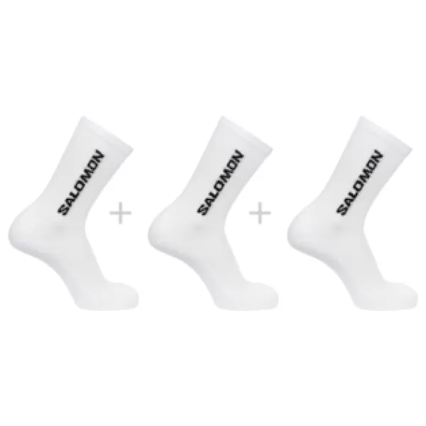  Ponožky SALOMON EVERYDAY CREW 3-PACK LC2086000 BIELA/BIELA/BIELA 