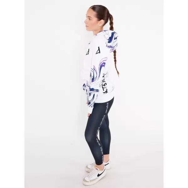  Dámska prémiová mikina na zips ALTISPORT VOJ/ALW064MI02 BIELA FIALOVÁ 