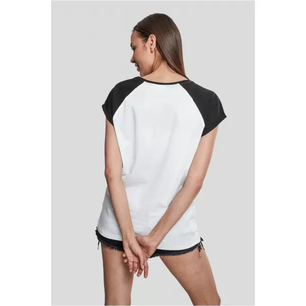  Dámska t -shirt URBAN CLASSICS TB1913 biela/čierna 