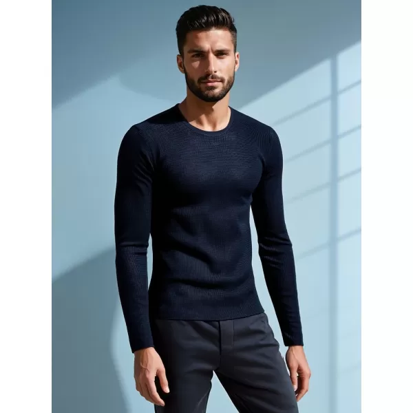  Pánsky sveter dstreet wx2296 námorná modrá 