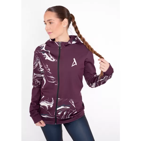  Dámska prémiová mikina na zips ALTISPORT VOJ/ALW064MI02 RUDA 