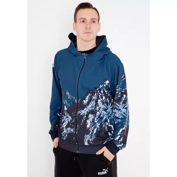  Pánska prémiová mikina na zips ALTISPORT VOJ/ALM059MI02 NÁVYKY 