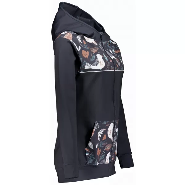  Dámska prémiová mikina na zips ALTISPORT VOJ/ALW062MI02 ČIERNA 