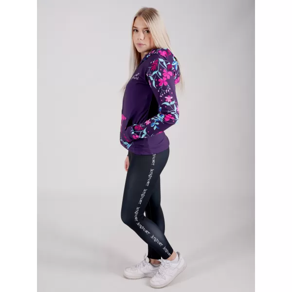  Dámska prémiová mikina na zips ALTISPORT VOJ/ALW063MI02 FUCHSIOVÁ 