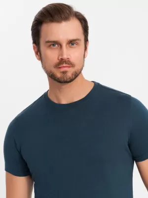 Pánska košeľa OMBRE om-tsbs-0232 3x NAVY BLUE