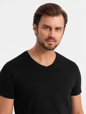 Pánske tričko OMBRE OM-TSBS-0233 3X ČIERNA