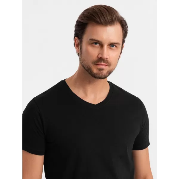  Pánske tričko OMBRE OM-TSBS-0233 3X ČIERNA 