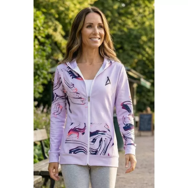  Dámska prémiová mikina na zips ALTISPORT VOJ/ALW064MI02 ORGOVÁN 