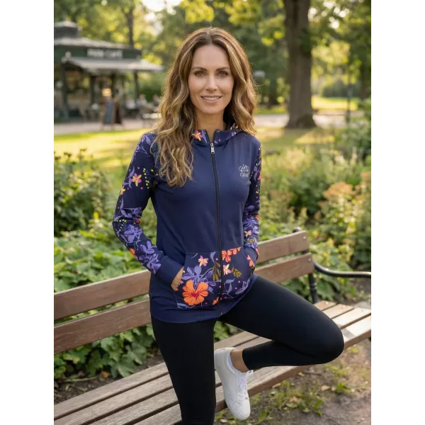  Dámska prémiová mikina na zips ALTISPORT VOJ/ALW063MI02 TMAVO FIALOVÁ 