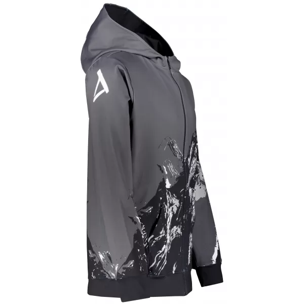  Pánska prémiová mikina na zips ALTISPORT VOJ/ALM059MI02 SIVÁ 