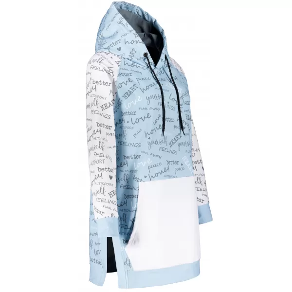  Dámska prémiová funkčná mikina ALTISPORT VOJ/ALW067MI03 BABY BLUE 