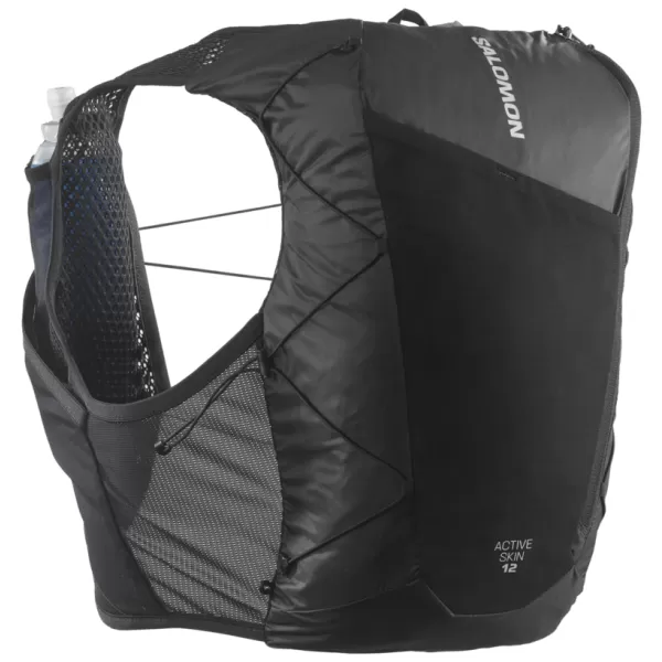  Pánsky ruksak SALOMON ACTIVE SKIN 12 SET LC2177400 ČIERNA/KOVOVÁ 