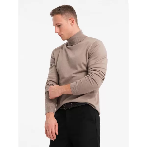  Pánsky sveter OMBRE om-swtn-0127 tmavá béža 