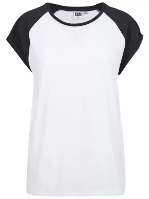 Dámska t -shirt URBAN CLASSICS TB1913 biela/čierna