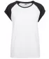 Dámska t -shirt URBAN CLASSICS TB1913 biela/čierna