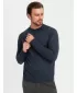 Pánsky sveter OMBRE OM-SWTN-0125 NÁMORNÍCKA MODRÁ