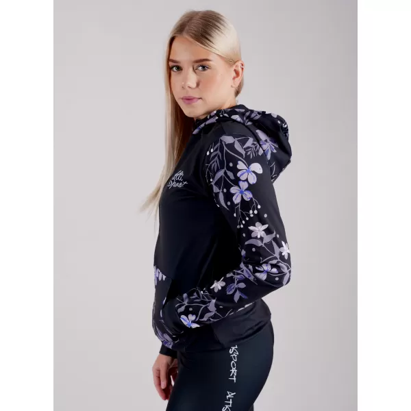  Dámska prémiová mikina na zips ALTISPORT VOJ/ALW063MI02 ČIERNA 