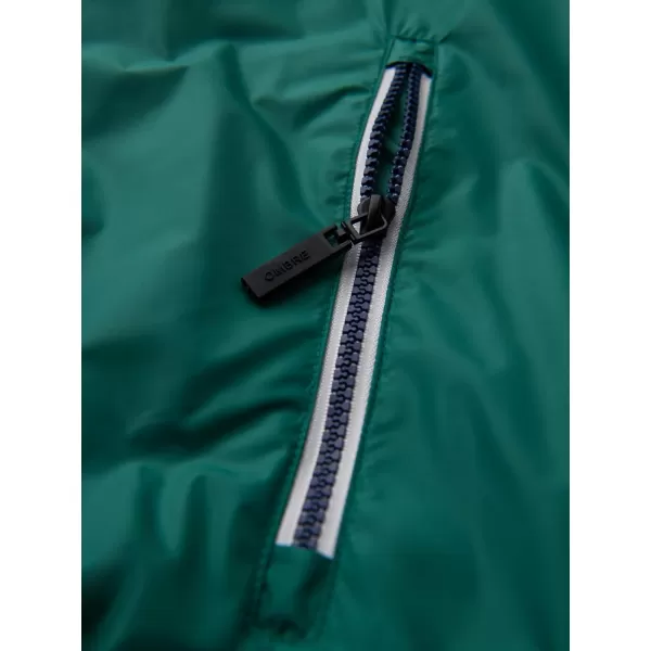  Pánska bunda OMBRE C447 ZELENÁ/BIELA/NÁMORNÁ MODRÁ 