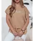 Dámske tričko DSTREET RY2522 KARAMEL