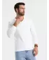 Pánske tričko OMBRE OM-LSCL-0105 BIELA