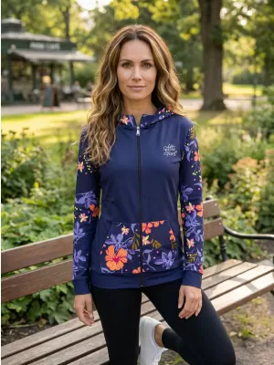 Dámska prémiová mikina na zips ALTISPORT VOJ/ALW063MI02 TMAVO FIALOVÁ