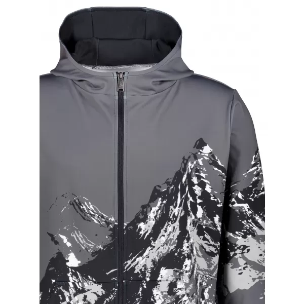  Pánska prémiová mikina na zips ALTISPORT VOJ/ALM059MI02 SIVÁ 