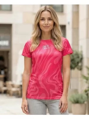Dámske prémiové funkčné tričko ALTISPORT VOJ/ALW072TR01 HORKÁ RUŽOVÁ