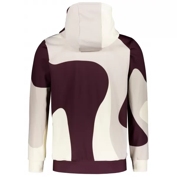  Pánska prémiová mikina na zips ALTISPORT VOJ/ALM056MI02 BÉŽOVÁ/ČERVENÁ 
