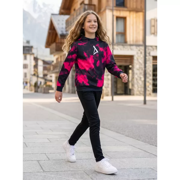  Prémiová detská mikina ALTISPORT VOJ/ALK066MI01 ČIERNA RUŽOVÁ 