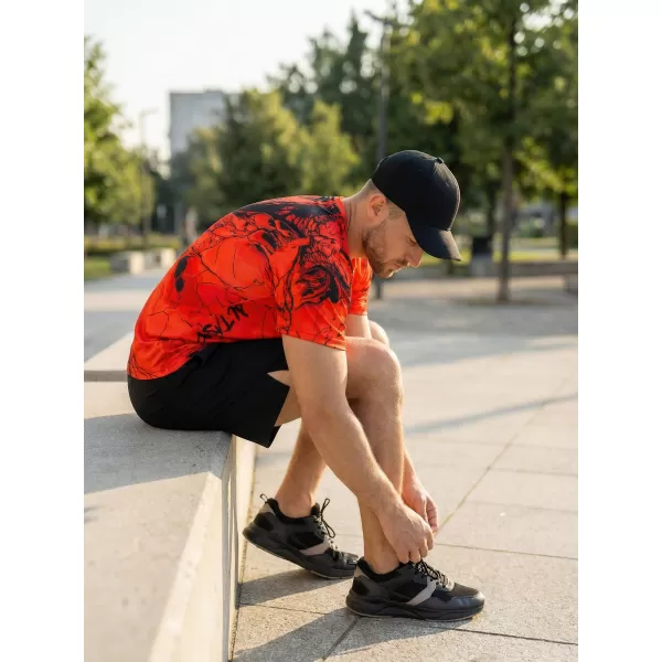  Prémiové pánske funkčné tričko ALTISPORT VOJ/ALM071TR01 ČERVENÁ 