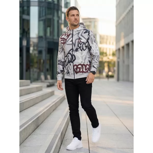  Pánska prémiová mikina na zips ALTISPORT VOJ/ALM054MI02 TMAVO ŠEDÁ 