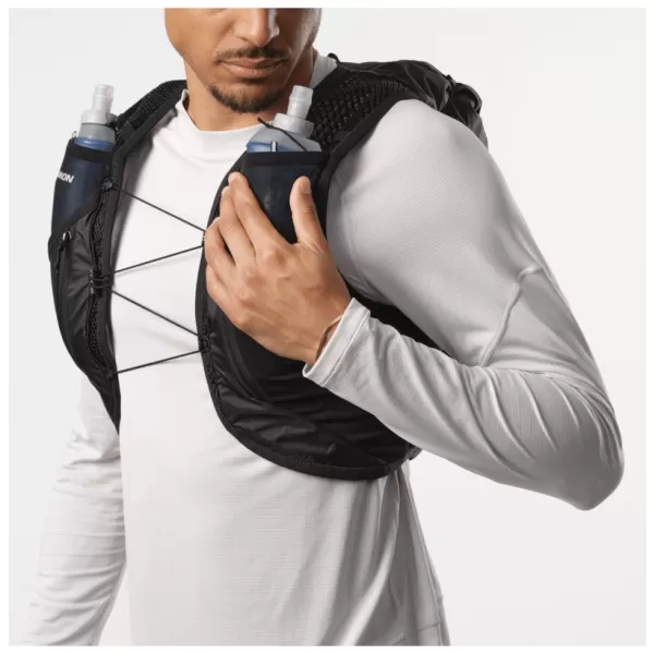  Pánsky ruksak SALOMON ACTIVE SKIN 12 SET LC2177400 ČIERNA/KOVOVÁ 
