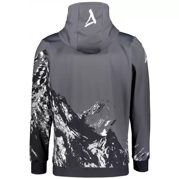 Pánska prémiová mikina na zips ALTISPORT VOJ/ALM059MI02 SIVÁ 