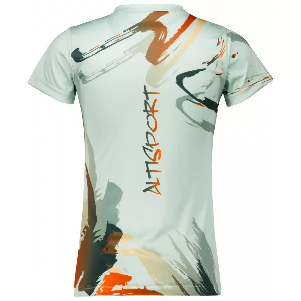  Dámske prémiové funkčné tričko ALTISPORT VOJ/ALW074TR01 ZELENO-ORANŽOVÁ 