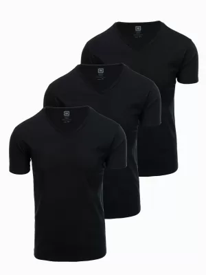 Pánske tričko OMBRE OM-TSBS-0233 3X ČIERNA