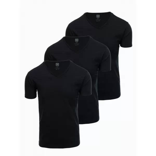  Pánske tričko OMBRE OM-TSBS-0233 3X ČIERNA 
